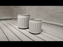 Pot di cemento in fibra scolpita a mano utilizzata per forno a carbone per campeggio bruciatori riscaldatore