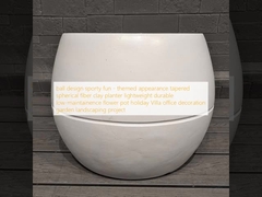 design a sfera sportivo e divertente - aspetto a tema conico in fibra di argilla vaso leggero e resistente a bassa manutenzione vaso di fiori vacanza Villa decorazione ufficio progetto di giardinaggio