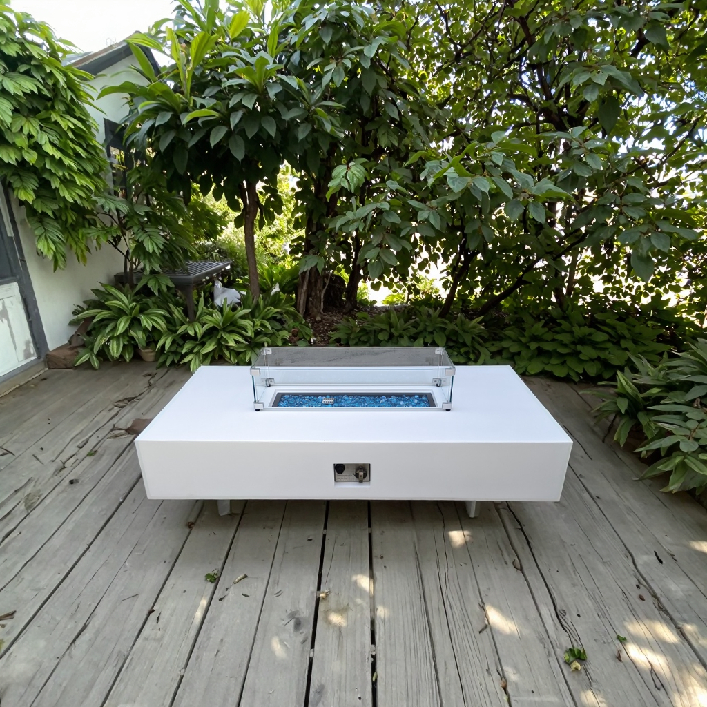 Ultimi blog aziendali su Turn “City Skyline” into a Private Fireplace Area —— Cement Gas Leisure Table