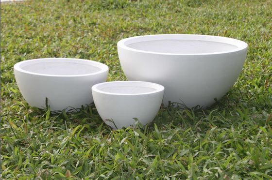 comprare Moderne pentole da giardino in argilla rotonda scolpite a mano leggere online manufacture