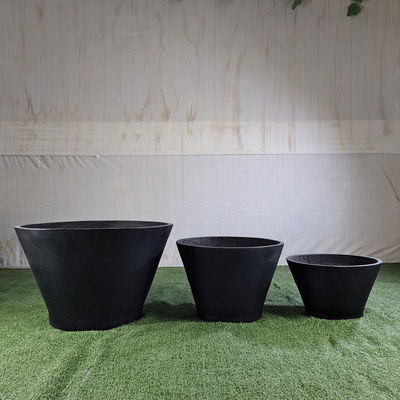 comprare Ingrosso Popolare Fibra Artiglio Piantatrice Tessitura Superficie Vaso di fiori Bianco Rotondo Per Decorazione online manufacture