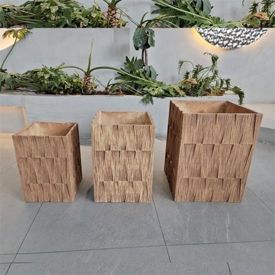 comprare Elegante piantatrice di fibra di argilla di design moderno per piante all' aperto online manufacture
