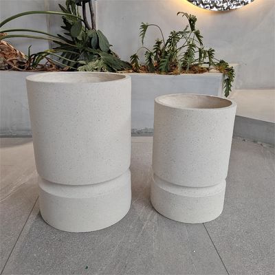 comprare Pottini di piante in fibra di argilla rinforzata per ornamenti domestici all'aperto online manufacture