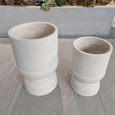 comprare Moderno Indoor Outdoor Fiber Clay Planter Round 22 Lb con foro di drenaggio online manufacture