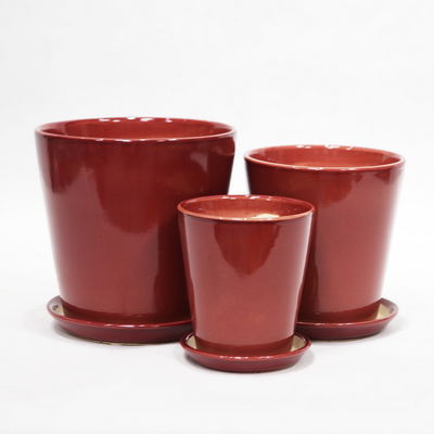 comprare Moderne pentole in ceramica a fiori lucenti con foro di drenaggio online manufacture
