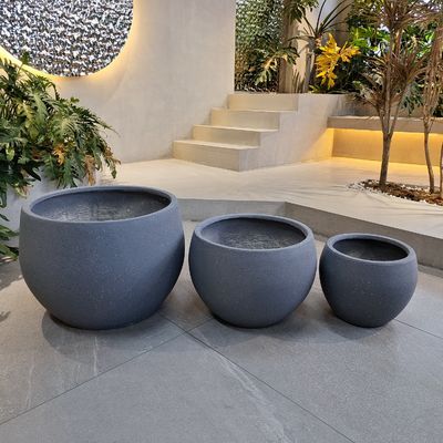 comprare Piantatrice di argilla in fibra ignifuga resistente al gelo per giardino online manufacture