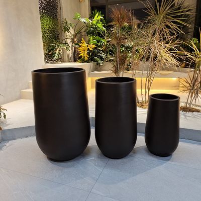 comprare Coltivatori di fiori in argilla di fibra rotonda Pottini Durata di vita Mantenere 5-6 anni all' aperto online manufacture