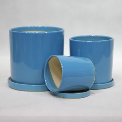 comprare Potti ceramici rotondi impermeabili impermeabili al fuoco per esposizione delle piante online manufacture