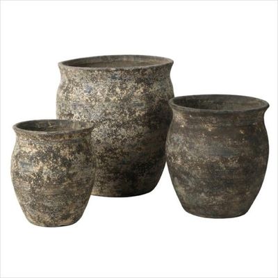 comprare Stili di cemento GRC piantare vasi a prova di gelo con buchi di drenaggio online manufacture