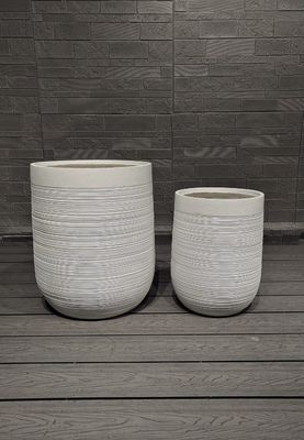 comprare Piantatrici artigianali in argilla di fibra per giardini all'aperto online manufacture