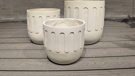 comprare Straniente piantatrice di argilla di fibra moderna con drenaggio resistente al gelo online manufacture