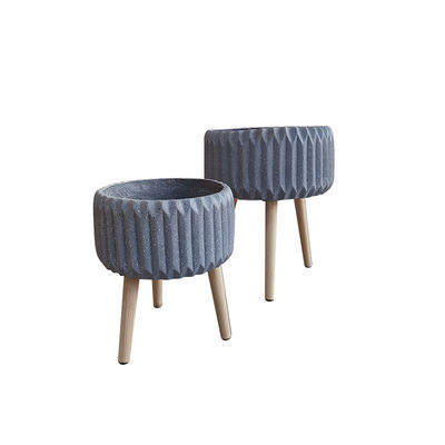 comprare Pot di cemento in fibra versatile per materiali in argilla di fibra all'interno e all'esterno online manufacture