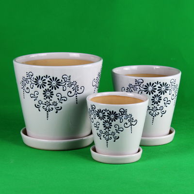 comprare Possessori di piante di ceramica in argilla personalizzati per progettazione di giardini personalizzati e versatili online manufacture