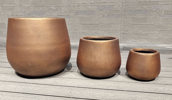 comprare Piantatrice in fibra di argilla resistente al gelo personalizzata per l'estetica e la durata del giardino online manufacture