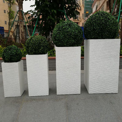 comprare Piantatrici di argilla di fibra finitura rivestita in polvere per le necessità di giardinaggio online manufacture