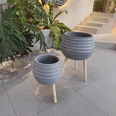 comprare Scopri la bellezza e la durata delle piantatrici in argilla di fibra per il tuo giardino oggi online manufacture