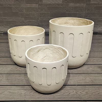 comprare Φ170*H210 Piantatrice in fibra di argilla aggiunta moderna allo spazio interno ed esterno online manufacture
