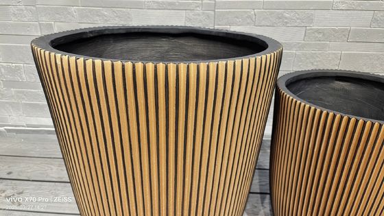 comprare Piantatrice in fibra di argilla intagliata a mano: migliora la tua decorazione interna senza sforzo online manufacture