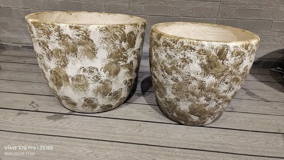 comprare Piantatrice di superficie in fibra di argilla per la decorazione interna Stile moderno e disegno di superficie testurizzata online manufacture