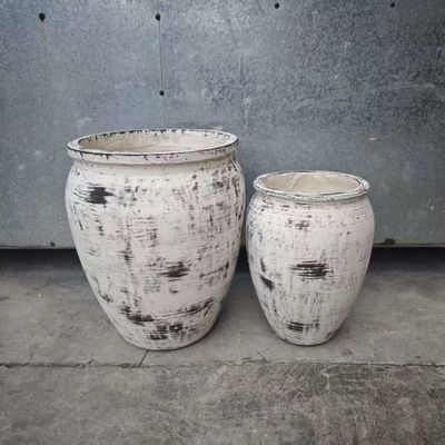 comprare Prodotti di fabbrica Minimalista Vintage Artiglieria Vaso di fiori Decorazione per piante all'aperto per la casa Materiale in fibra da giardino online manufacture