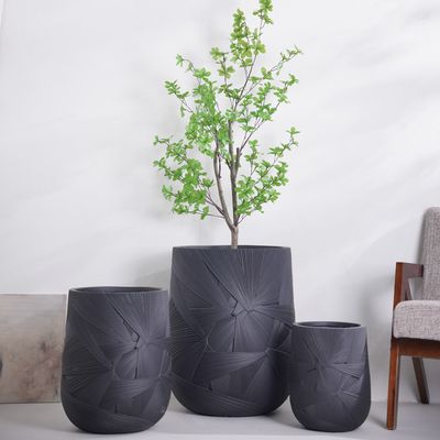 comprare Vaso per piante in fibra di argilla smaltata fatto a mano, design europeo resistente, set per la decorazione di piante verdi online manufacture