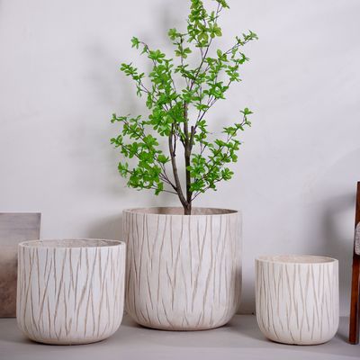 comprare Prodotti di fabbrica Vendita calda Decorazione domestica Pottine in fibra di argilla Piante da giardino Pottine da fiori Set per la decorazione domestica Piantatrici e pottine da fiori di qualità online manufacture