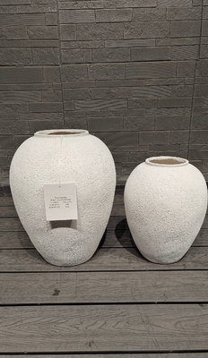 comprare Drainage Holes in Round Fiber Cement Pot A Must-Have for Plant Lovers online manufacture