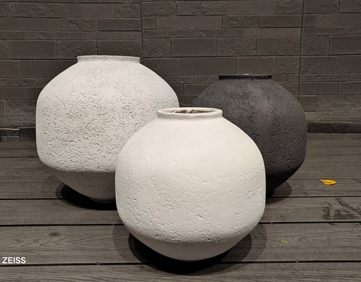 comprare Optimize Plant Growth with Customized Fiber Clay Planter and Drainage Holes online manufacture
