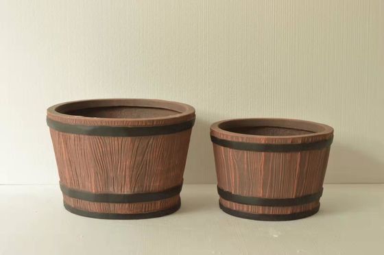 Moderna piantatrice di argilla di fibra rotonda impermeabile leggera piantatrice di argilla rinforzata