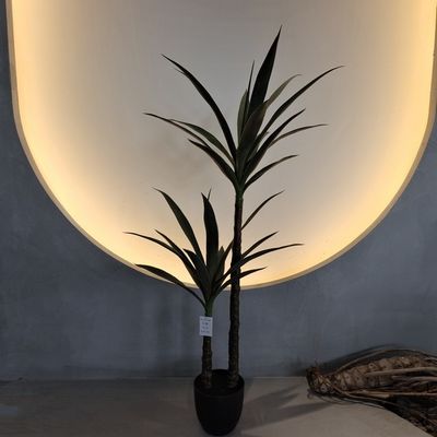 Lush 100-130cm seta artificiale Yucca Albero tutto tempo impermeabile Faux pianta