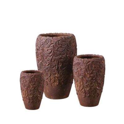 Vaso da piantagione in fibra di vetro resistente ai raggi UV 6 pollici resistente alle intemperie