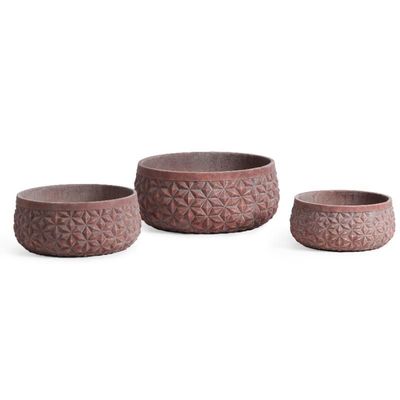 Stile resistente ai raggi UV, ceramica a mano con buco di drenaggio per piccole piante