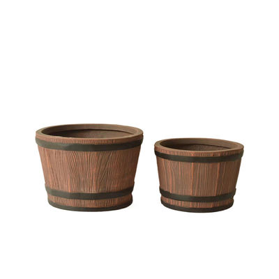 Indoor Hotel Garden Fiber Clay Planter Con Finitura Scolta a Mano Scolta a Mano Scolta a Mano