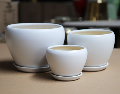 Eleganti pentole di ceramica rotonde per la tua casa o per il tuo business Disponibili in varie dimensioni