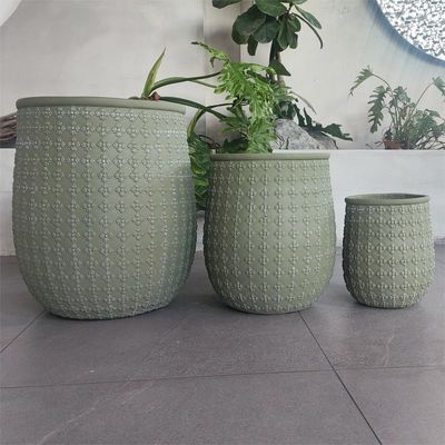 Vaso di cemento in fibra resistente al gelo per bruciatori e carbone da campeggio più caldi