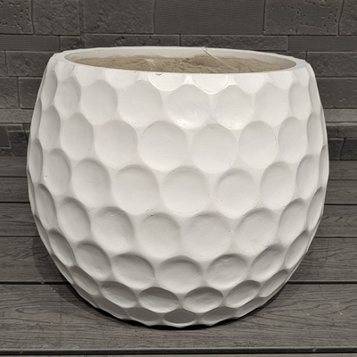 Disegno di palla da golf sportivo divertimento - aspetto a tema conica piantatrice di fibra di argilla sferica leggera resistente a bassa manutenzione vaso da fiore vacanza villa decorazione ufficio giardino progetto paesaggistico